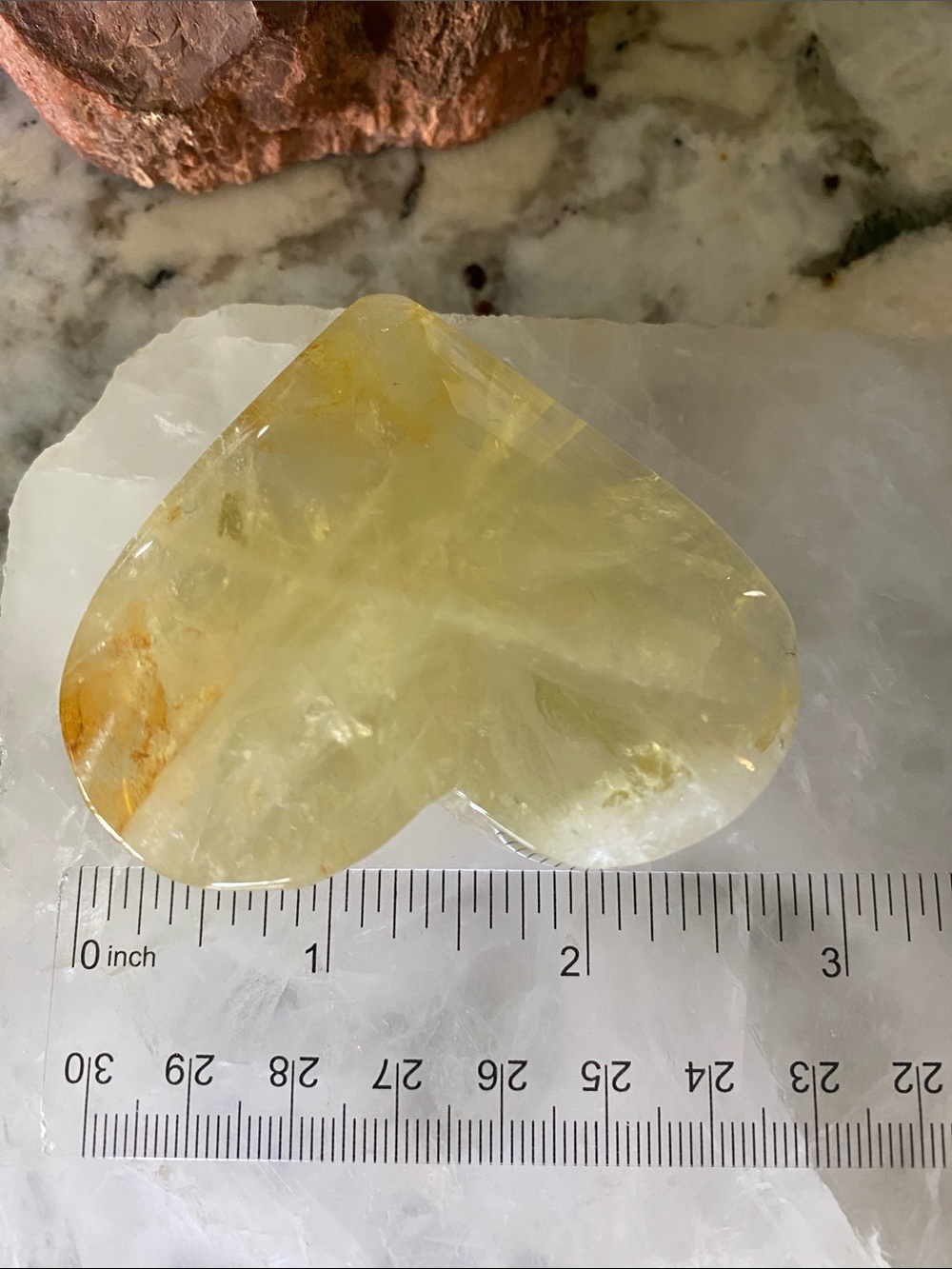Heart-Shaped Citrine Crystal - Picture 4 of 10